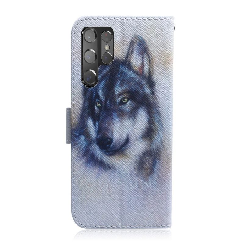 Kuoret Samsung Galaxy S22 Ultra 5G Suojakuori Wolf Tukitoiminto