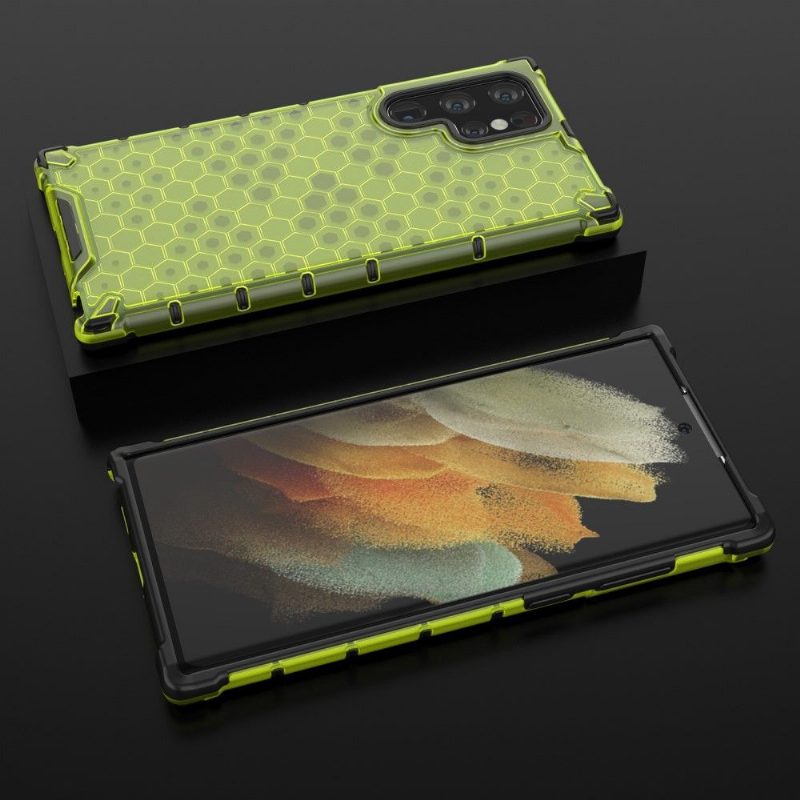 Kuori Samsung Galaxy S22 Ultra 5G Hemming Honeycomb Design