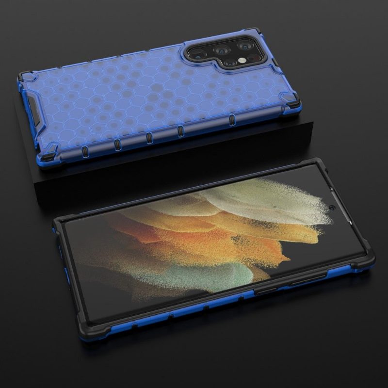 Kuori Samsung Galaxy S22 Ultra 5G Hemming Honeycomb Design