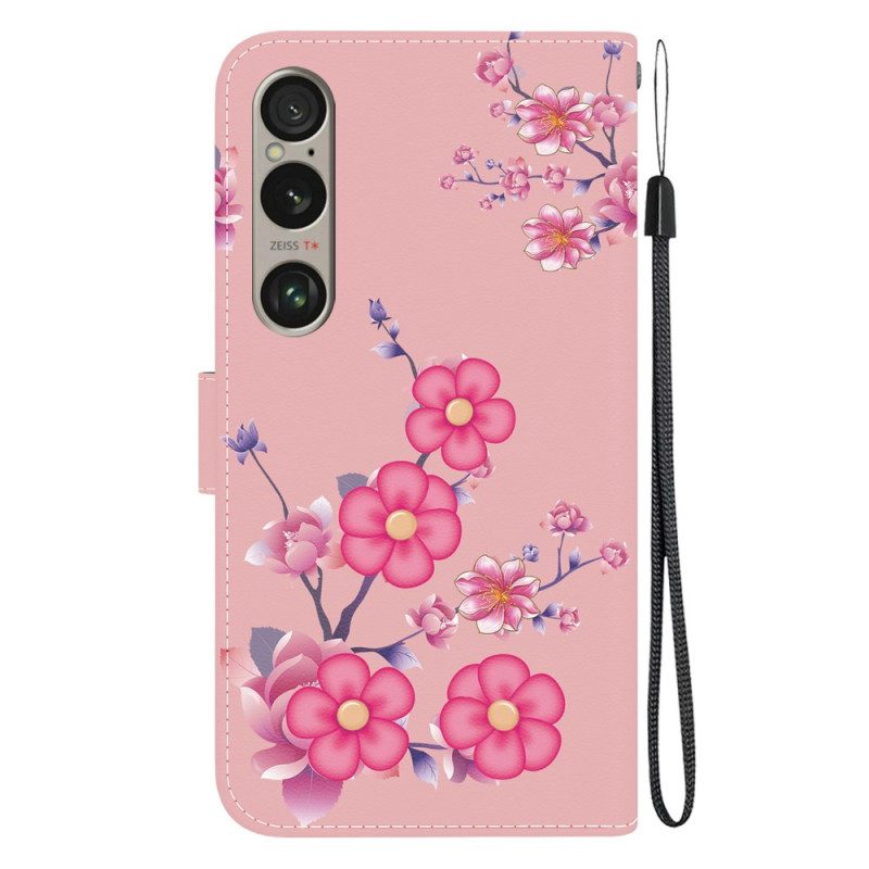 Kotelot Sony Xperia 1 Vi Sakura-hihna