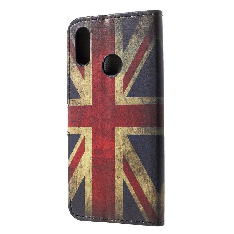 Nahkakuori Honor 10 Lite Hemming Vintage Britannian Lippu