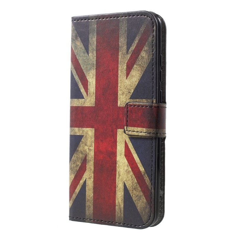 Nahkakuori Honor 10 Lite Hemming Vintage Britannian Lippu