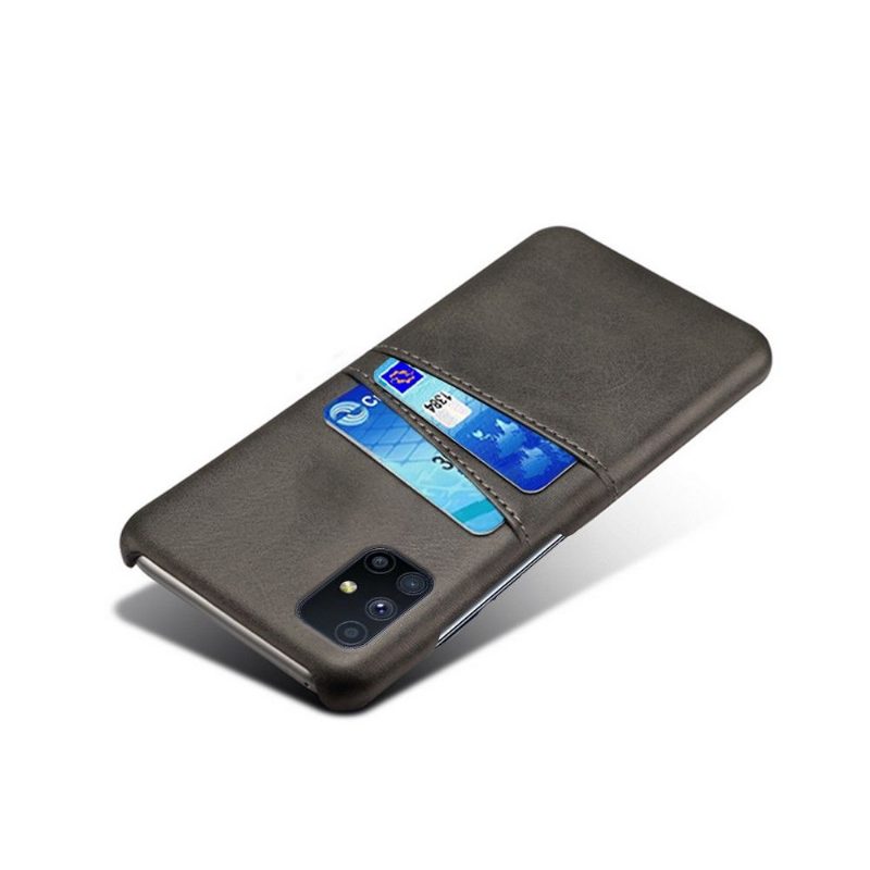 Kuori Samsung Galaxy M51 Suojakuori Melody Leather Effect -korttikotelo