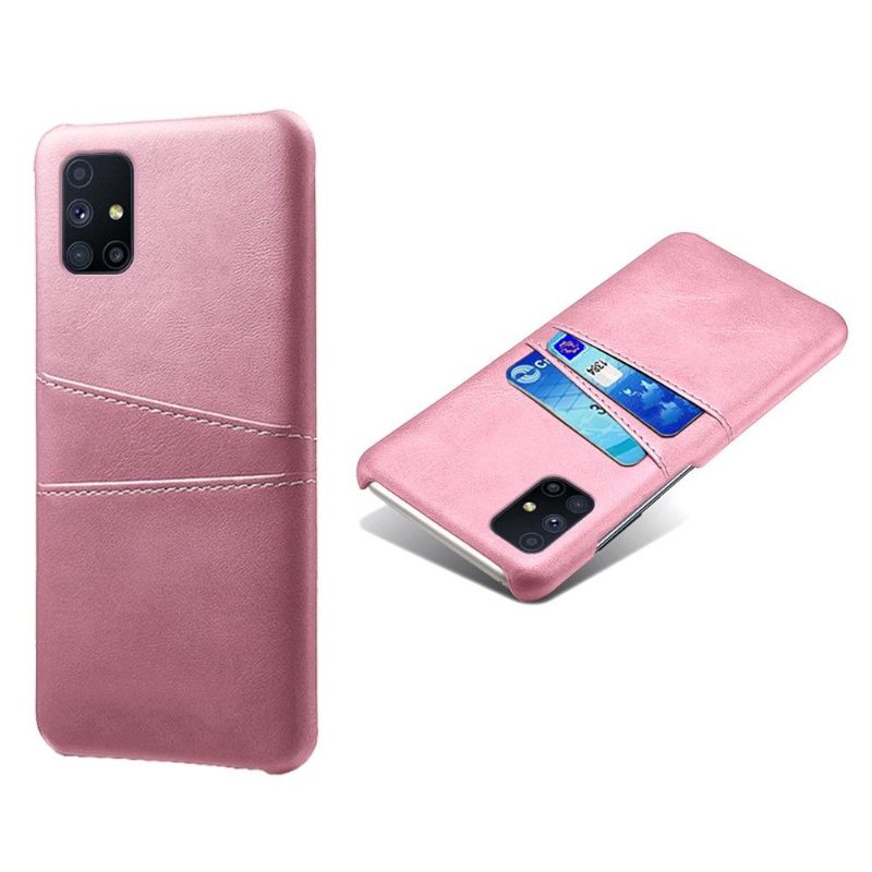 Kuori Samsung Galaxy M51 Suojakuori Melody Leather Effect -korttikotelo