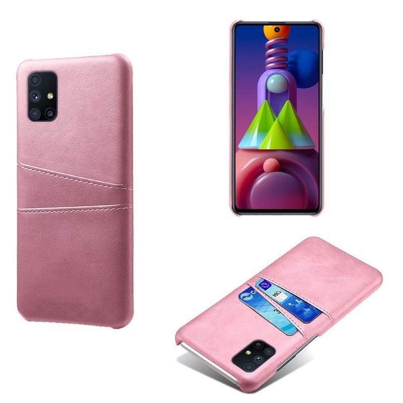 Kuori Samsung Galaxy M51 Suojakuori Melody Leather Effect -korttikotelo