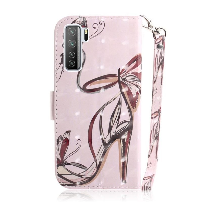 Flip Case Huawei P40 Lite 5G Hemming Pattern Heel