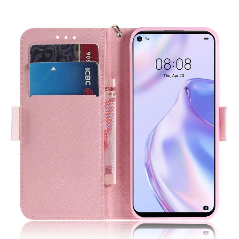 Flip Case Huawei P40 Lite 5G Hemming Pattern Heel