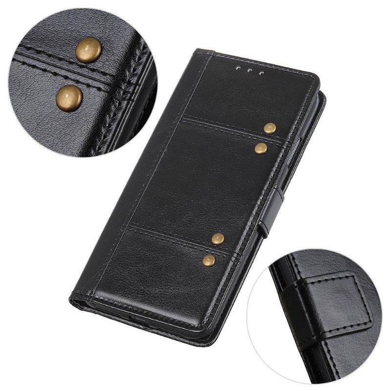 Kotelot Huawei P40 Lite 5G Premium Faux Leather Niiteillä