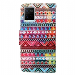 Flip Case Vivo Y21 / Y21s / Y33s Hemming Aztec