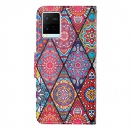 Flip Case Vivo Y21 / Y21s / Y33s Hemming Kaleidoskooppi Mandala