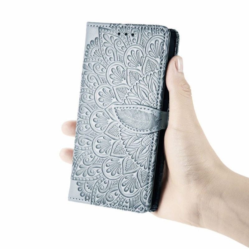 Flip Case Vivo Y21 / Y21s / Y33s Hemming Mandala Leaf