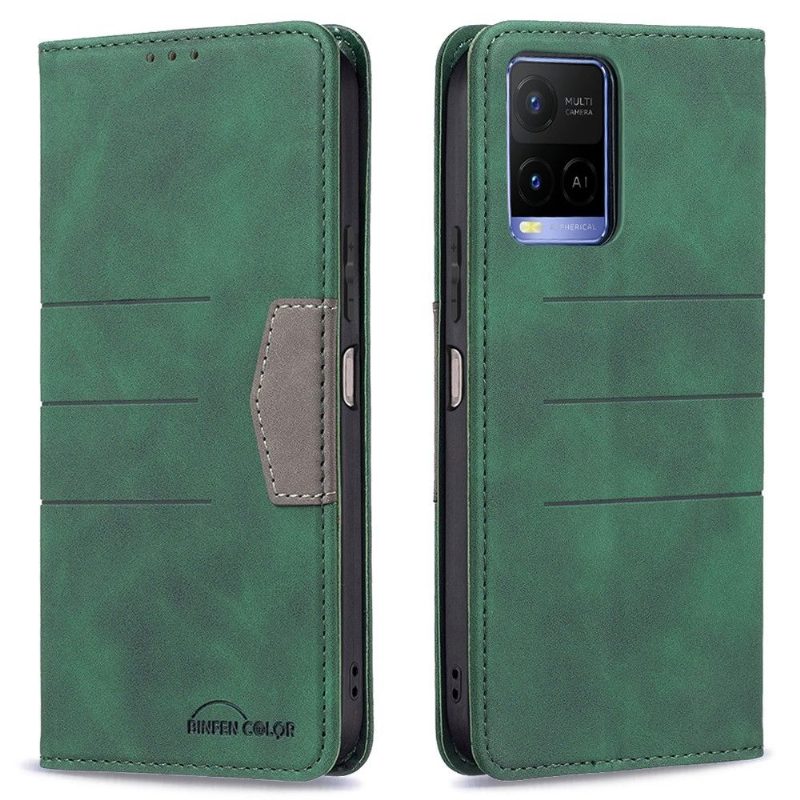 Kotelot Vivo Y21 / Y21s / Y33s Suojakuori Binfen Color Flip Faux Leather