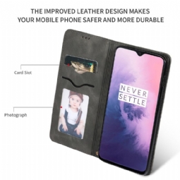 Kotelot OnePlus 7 Leather Retro Business