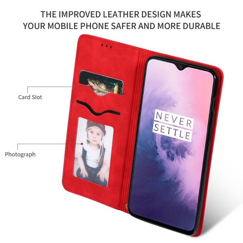 Kotelot OnePlus 7 Leather Retro Business