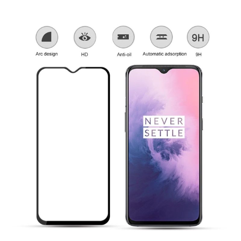 Oneplus 7 - Täysikokoinen Karkaistu Lasi Näytönsuoja