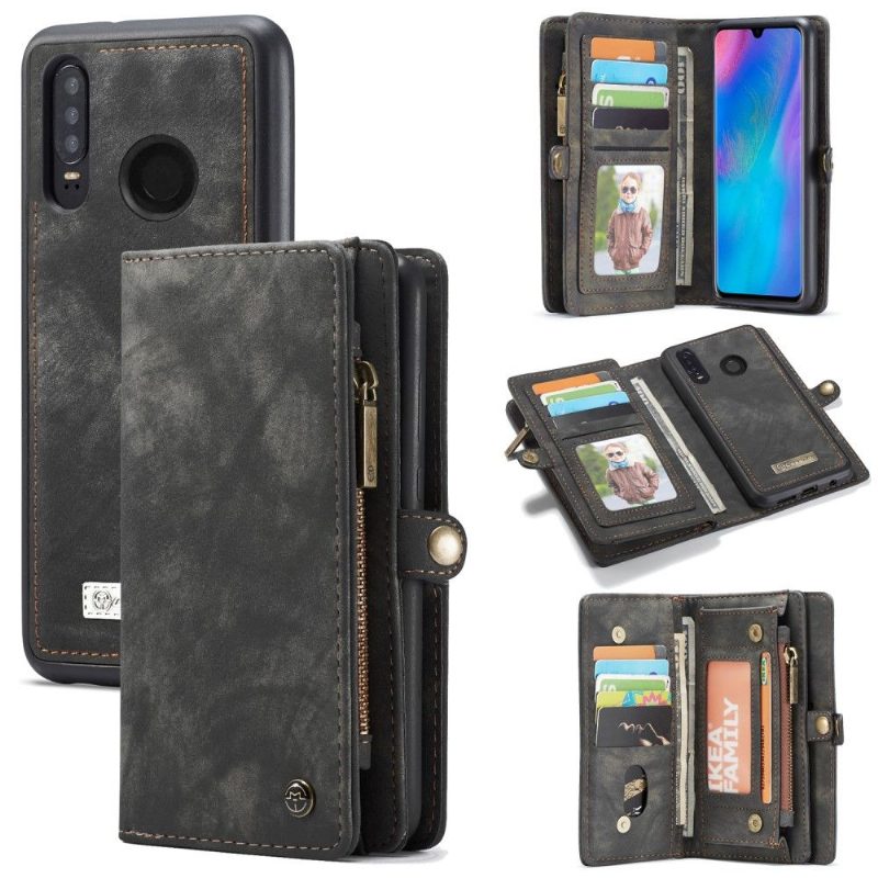 Kuori Flip Case Huawei P30 Lite Hemming Lompakkokuori Irrotettavalla Kuorella