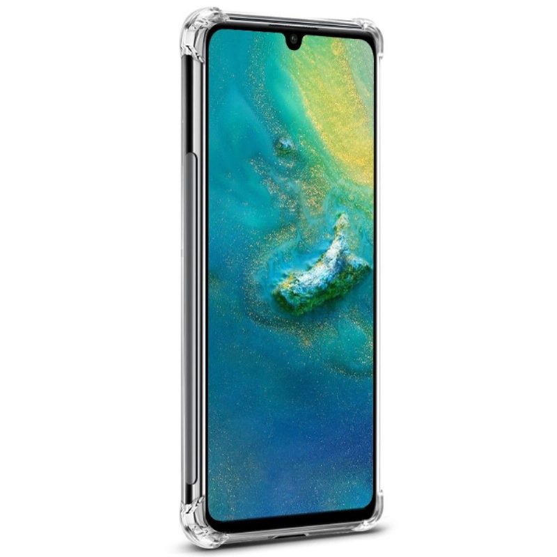 Kuori Huawei P30 Lite Suojakuori Läpinäkyvä + Suojakalvo