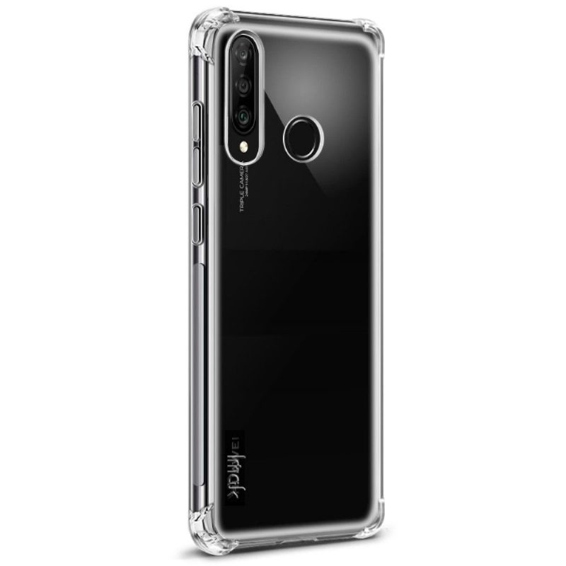 Kuori Huawei P30 Lite Suojakuori Läpinäkyvä + Suojakalvo