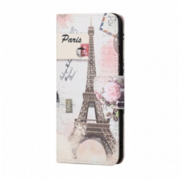 Flip Case Samsung Galaxy A13 5G / A04s Retro Eiffel-torni