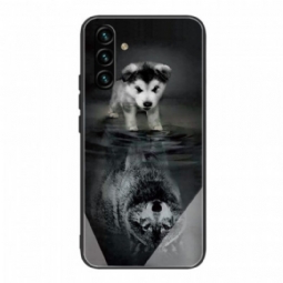 Kuori Samsung Galaxy A13 5G / A04s Puppy Dream Karkaistu Lasi