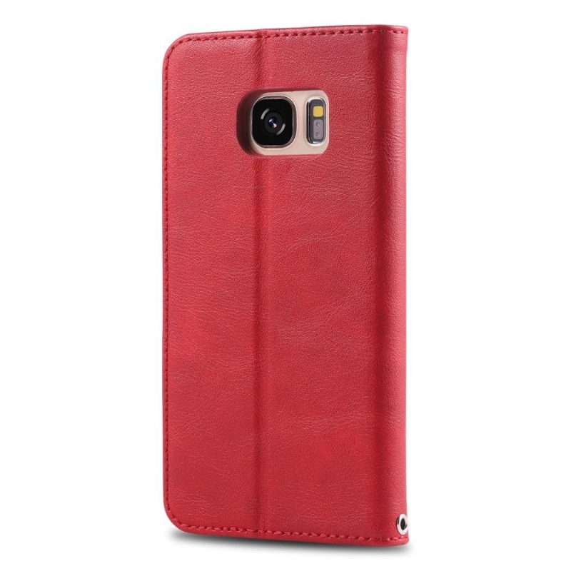 Flip Case Samsung Galaxy S7 Hemming Retro Leather Effect -korttikotelo