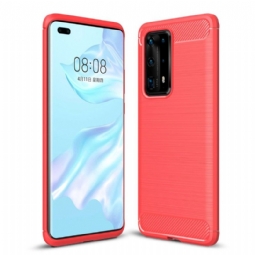 Kuori Huawei P40 Pro+ Suojakuori Plus Hiiliharjattu Efekti