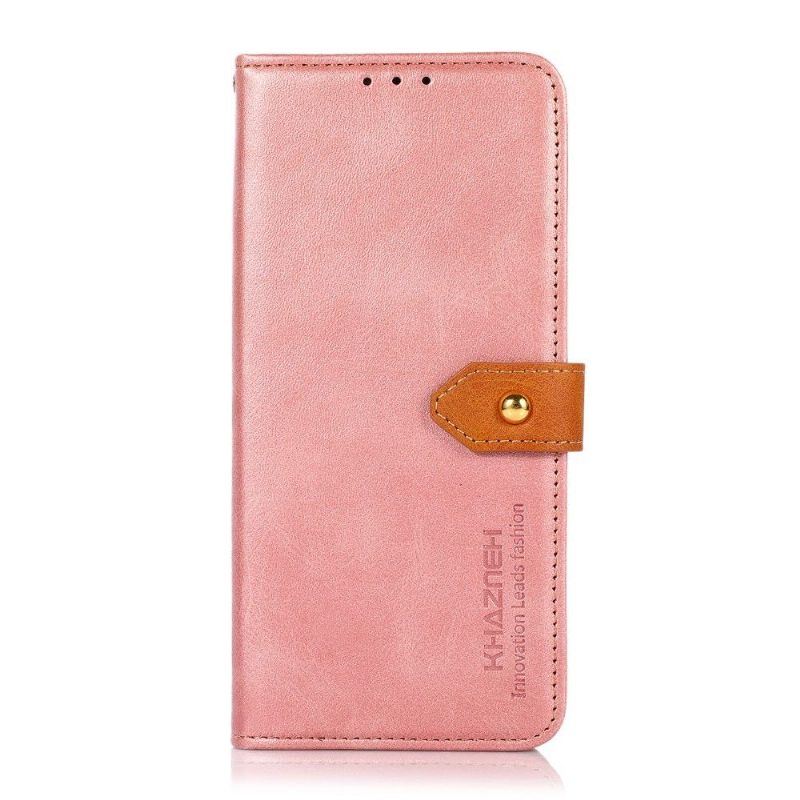 Flip Case Xiaomi 12 Pro Hemming Khazneh Bicolor Keinonahka