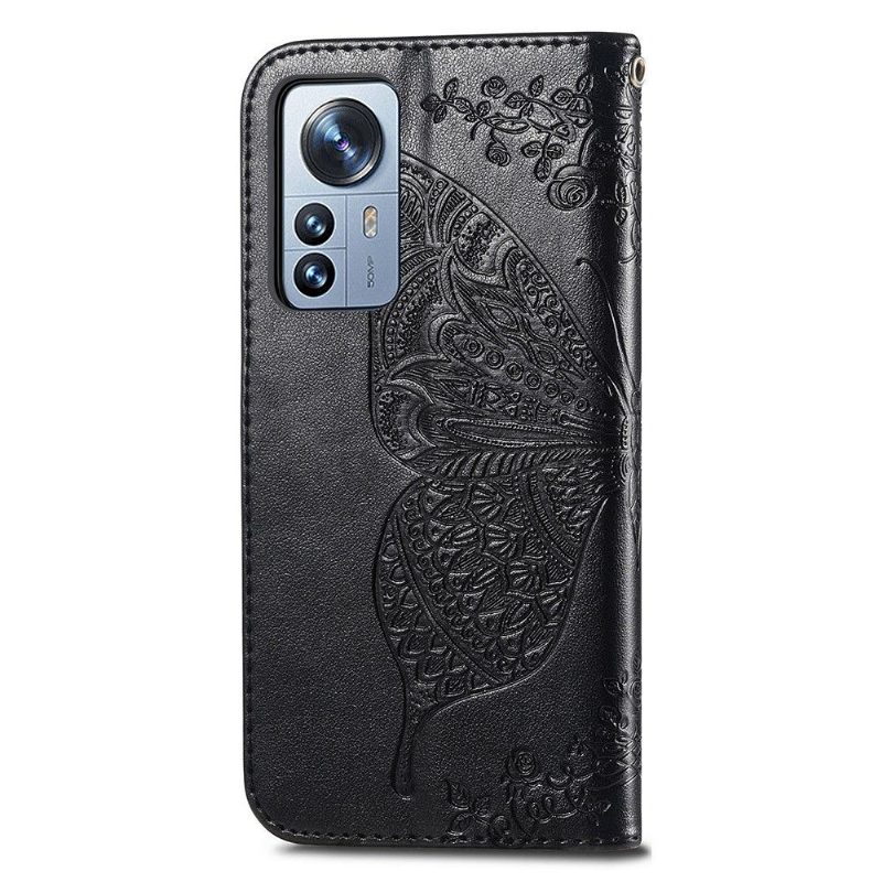 Kotelot Xiaomi 12 Pro Butterfly Relief