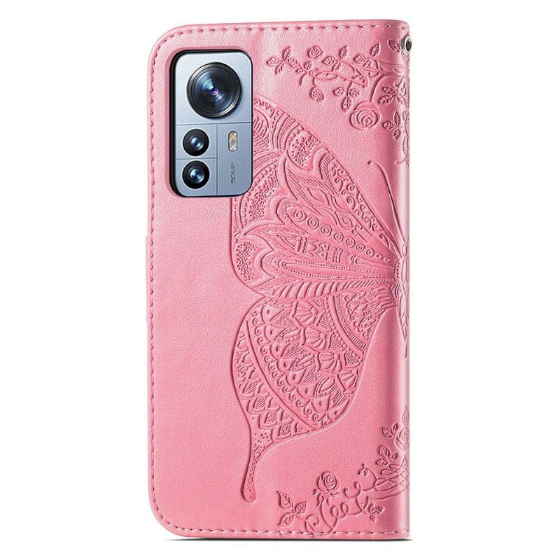 Kotelot Xiaomi 12 Pro Butterfly Relief