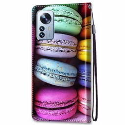 Nahkakotelo Xiaomi 12 Pro Macaroons