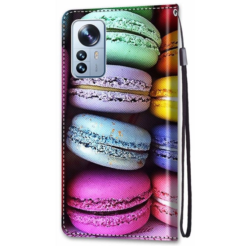 Nahkakotelo Xiaomi 12 Pro Macaroons