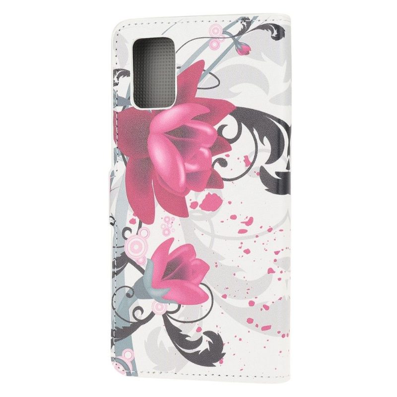 Flip Case Samsung Galaxy A51 Hemming Lotus Flowers