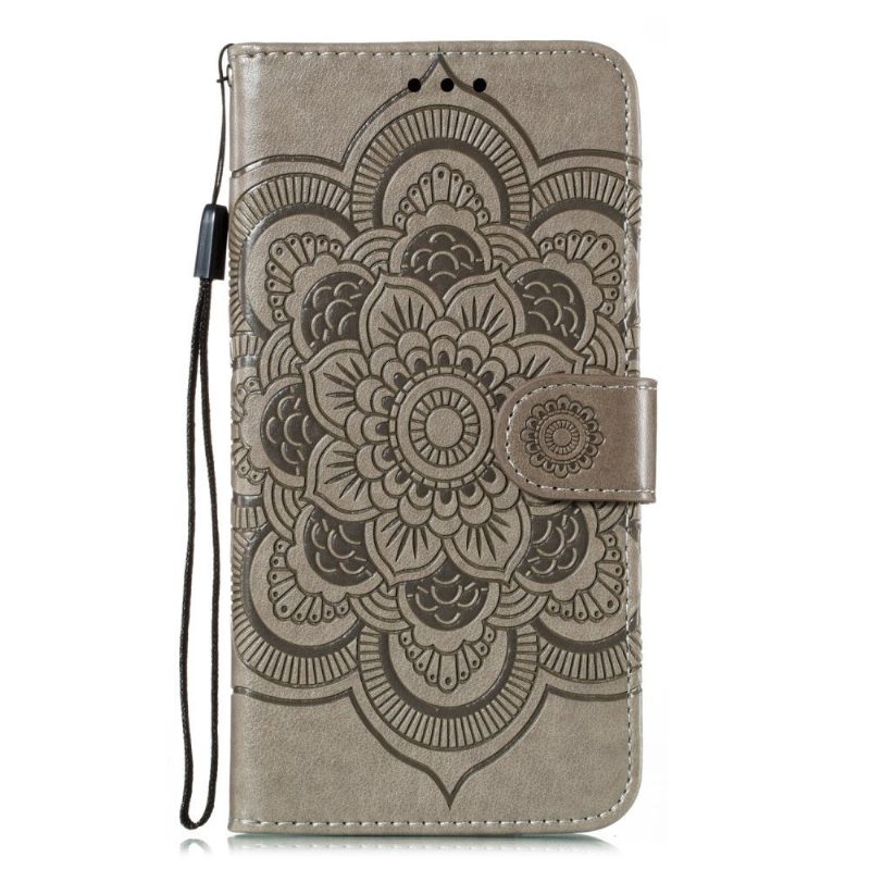 Flip Case Samsung Galaxy A51 Hemming Mandala-nahkaefekti