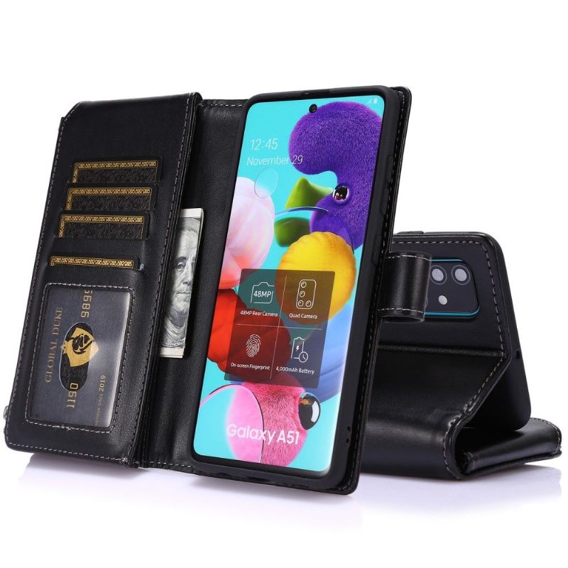 Flip Case Samsung Galaxy A51 Hemming Moniosastoinen Pidike