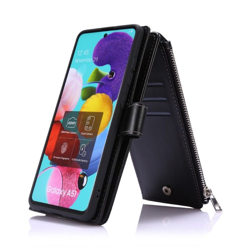 Flip Case Samsung Galaxy A51 Hemming Moniosastoinen Pidike