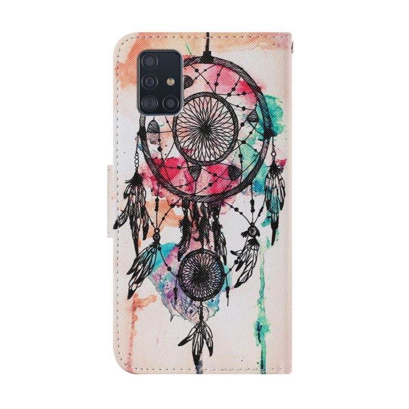 Flip Case Samsung Galaxy A51 Hemming Watercolour Dreamcatcher