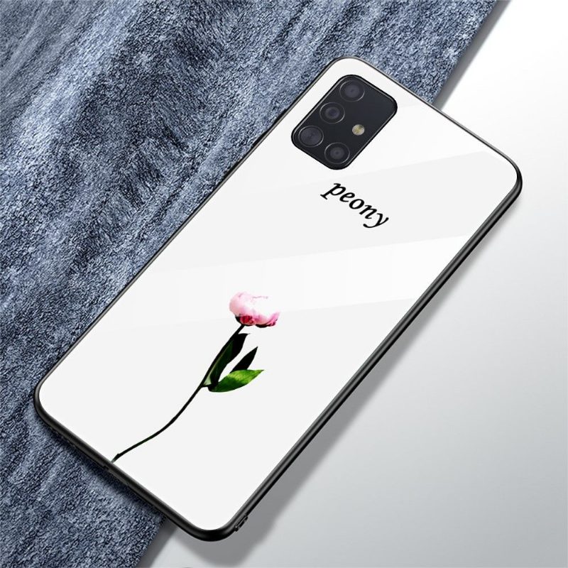 Kuori Samsung Galaxy A51 Glass Back Pioni