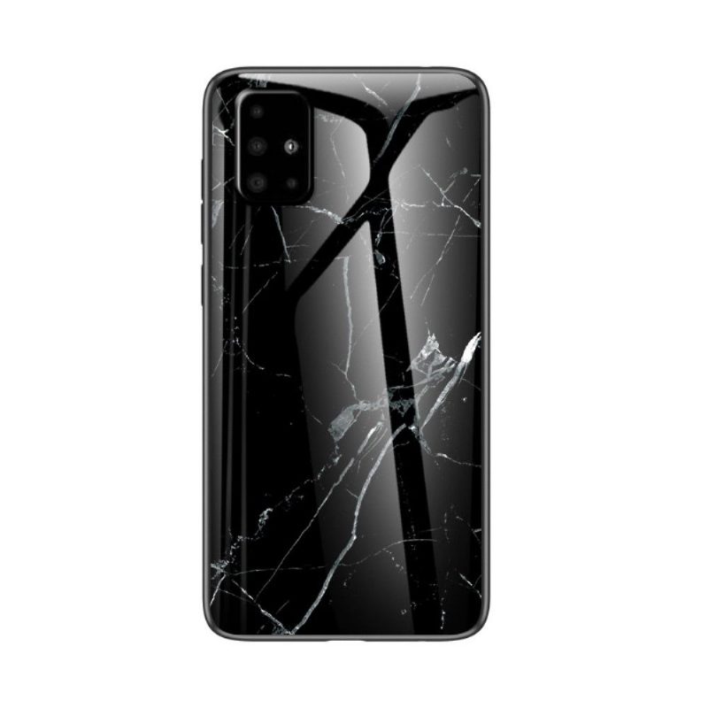 Kuori Samsung Galaxy A51 Suojakuori Marble Lina Glass Back