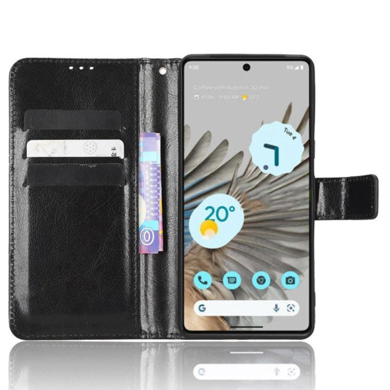 Flip Case Google Pixel 7 Suojaketju Kuori Flashy Strappy