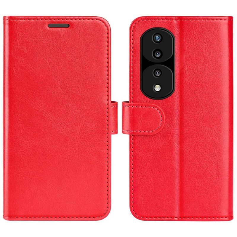 Flip Case Honor 70 Suunnittelija Nahkaefekti