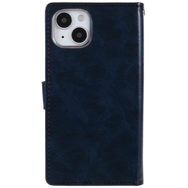 Flip Case iPhone 14 Blue Moon Mercury Goospery