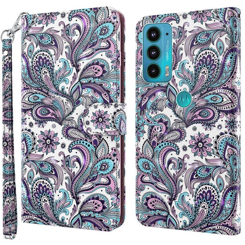 Flip Case Moto E40 / E30 / E20 Paisley