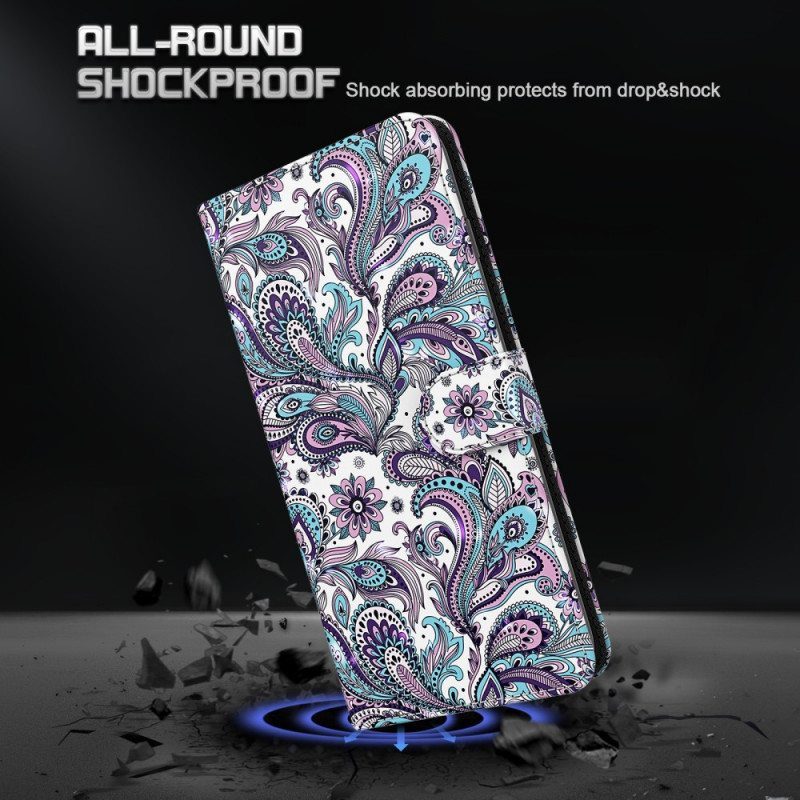 Flip Case Moto E40 / E30 / E20 Paisley