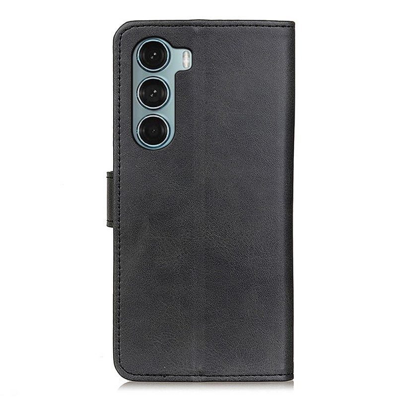 Flip Case Moto G200 5G Retro Mattanahkaefekti