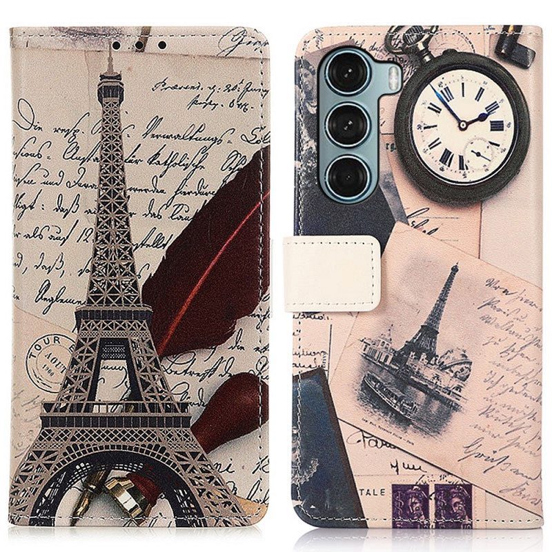 Flip Case Moto G200 5G Runoilijan Eiffel-torni