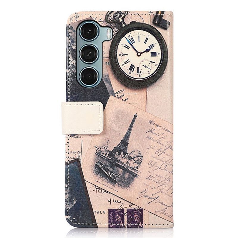 Flip Case Moto G200 5G Runoilijan Eiffel-torni