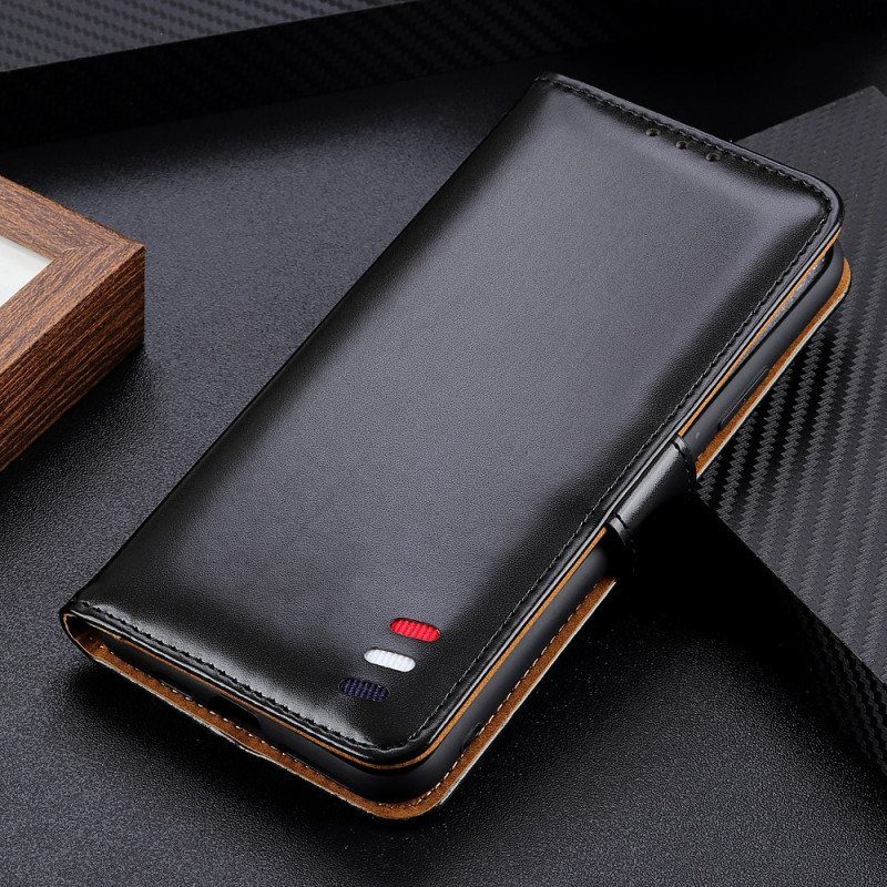 Flip Case OnePlus 10 Pro 5G Kolmivärinen Nahkaefekti