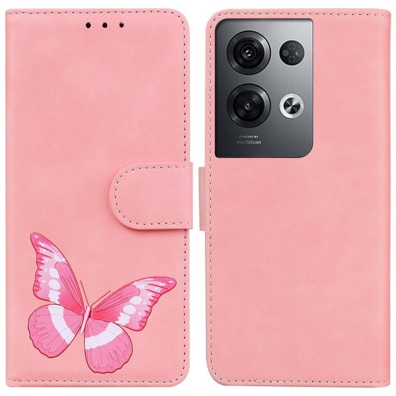 Flip Case Oppo Reno 8 Pro Perhonen