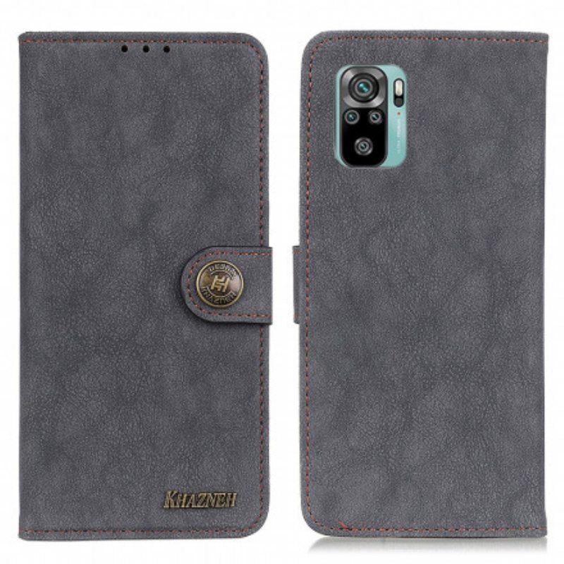 Flip Case Poco M5s Khazneh Retro Haljasnahka