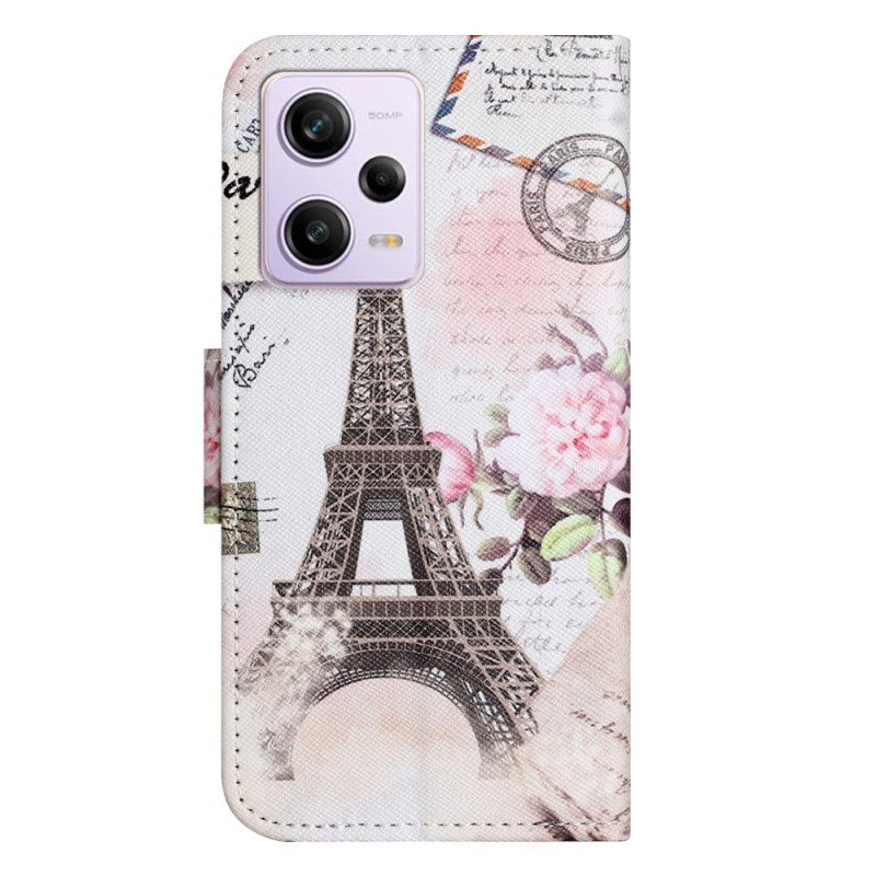 Flip Case Poco X5 5G Eiffel Torni